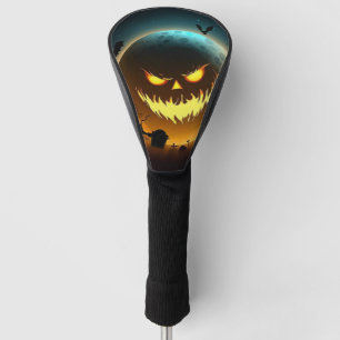 Couvre-club De Golf Halloween/citrouille/lune/automne