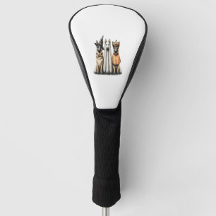 Couvre-club De Golf Halloween fantôme Golden Retriever Chien