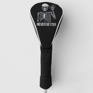 Couvre-club De Golf Halloween Skeleton - Jamais mieux je