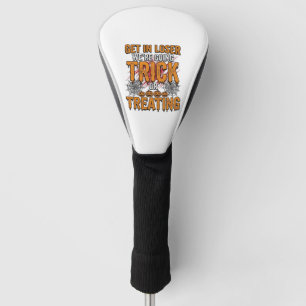 Couvre-club De Golf Halloween Trick Or Treating Typographie Vintage De