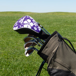 COUVRE-CLUB DE GOLF HAWAIIAN HULA (HIBISCUS) PURPLE