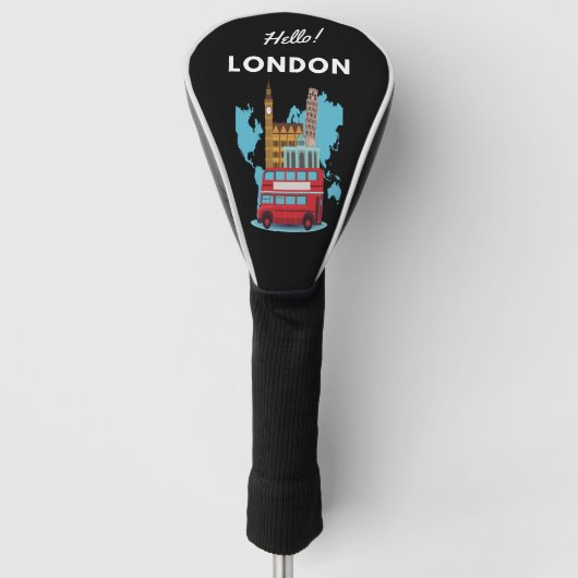Couvre-club De Golf Hello London Golf Head Cover (Devant)