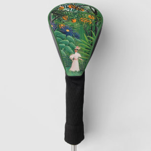 Couvre-club De Golf Henri Rousseau - Femme marchant dans une forêt exo