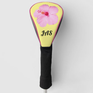 Couvre-club De Golf Hibiscus rose Fleur tropicale