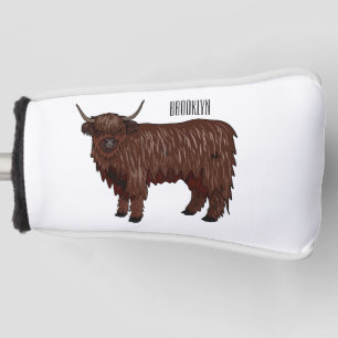 Couvre-club De Golf Highland cow