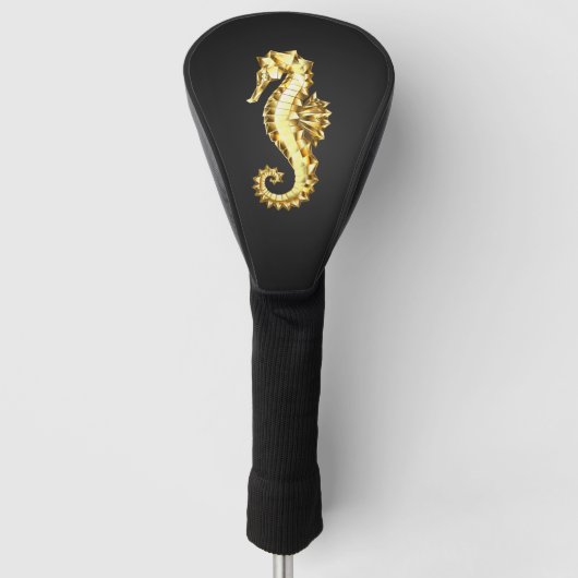 Couvre-club De Golf Hippocampe Polygonal Or (Devant)