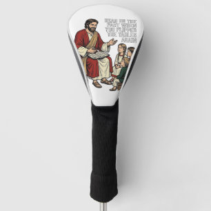 Couvre-club De Golf Histoire de la Bible drôle Vintage Professeur reli