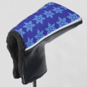 Couvre-club De Golf Hiver Snowflake Golf Head Coque (Devant 3/4)