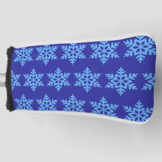Couvre-club De Golf Hiver Snowflake Golf Head Coque (Devant)
