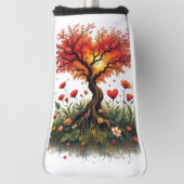 Couvre-club De Golf horloge valentine (Tourné à 90°)