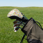 Couvre-club De Golf Housse de driver de golf CRAZY QUILT + Initiale (In Situ)