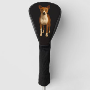 Couvre-club De Golf Housse de driver de golf Luxe noir 4, Chien Basenj