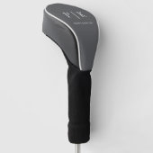 Couvre-club De Golf Housse de golf Premium Monogramme Moderne (Incliné)