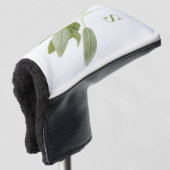 Couvre-club De Golf Housse de navette de golf FRAIS SAGE + initiale (Devant 3/4)