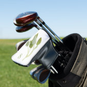 Couvre-club De Golf Housse de navette de golf FRAIS SAGE + initiale (In Situ)