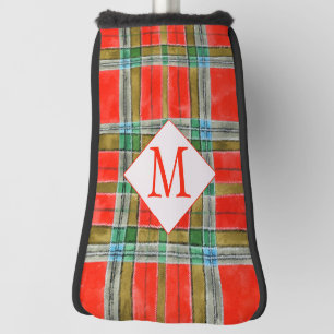 Couvre-club De Golf Housse de putter de golf MAC BAIN TARTAN + Initial