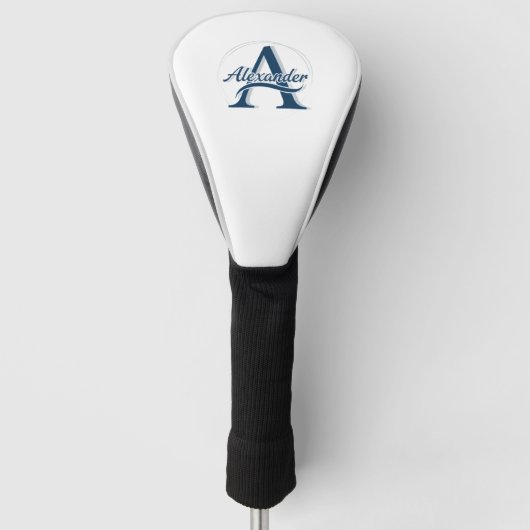 Couvre-club De Golf Housse de tête de golf à monogramme personnalisé (Devant)