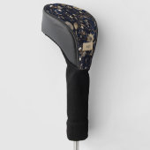 Couvre-club De Golf Housse de tête de golf à motif floral personnalisé (Incliné)