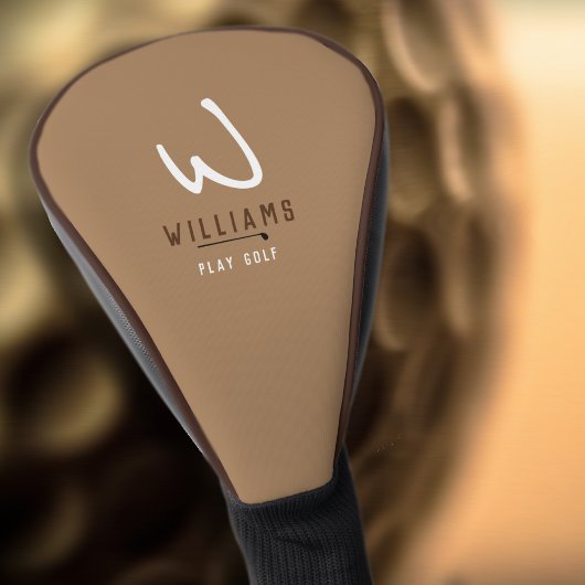 Couvre-club De Golf Housse de tête de golf Brown Monogram Light