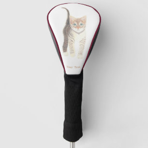 Couvre-club De Golf Housse de tête de golf de chaton tigré