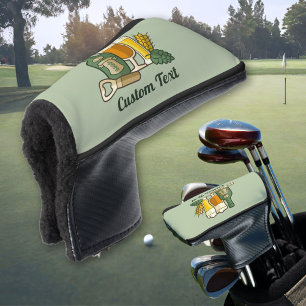 Couvre-club De Golf Housse de tête de golf des icônes de bière