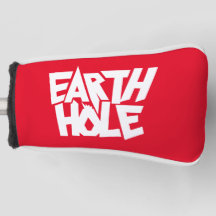 Housse de tête de golf Earth Hole Rouge