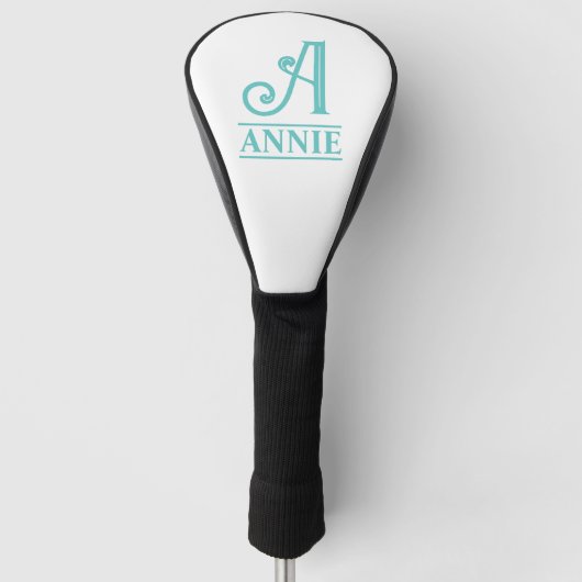 Couvre-club De Golf Housse de tête de golf monogrammée (Devant)
