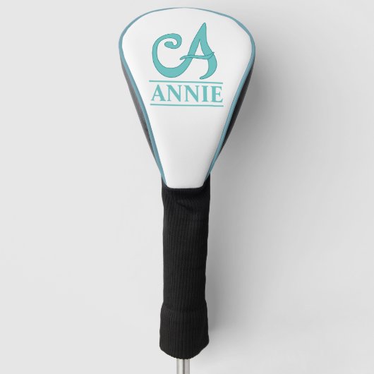 Couvre-club De Golf Housse de tête de golf monogrammée (Devant)