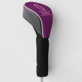 Couvre-club De Golf Housse de tête de golf monogrammée (Incliné)
