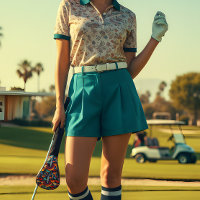 Housse de tête de golf Rétro Champignon Groove