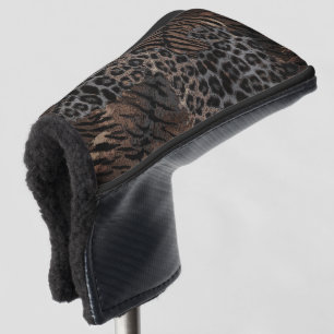 Couvre-club De Golf Housse de tête de golf tendance peau de tigre léop