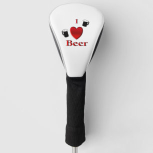Couvre-club De Golf I Heart Beer Design