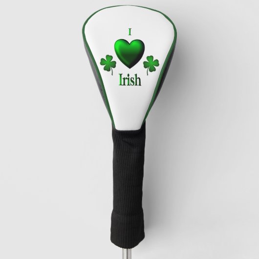 Couvre-club De Golf I Heart Irish (Devant)