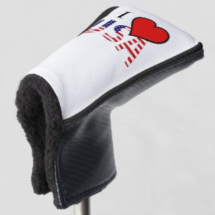 Couvre-club De Golf I Heart USA superposition pccn