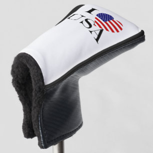 Couvre-club De Golf I Heartflag USA bk pccn