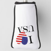 Couvre-club De Golf I Heartflag USA bk pcnt (Tourné à 90°)