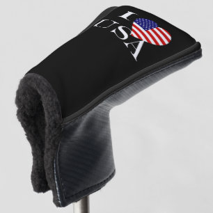 Couvre-club De Golf I Heartflag USA wt pccn