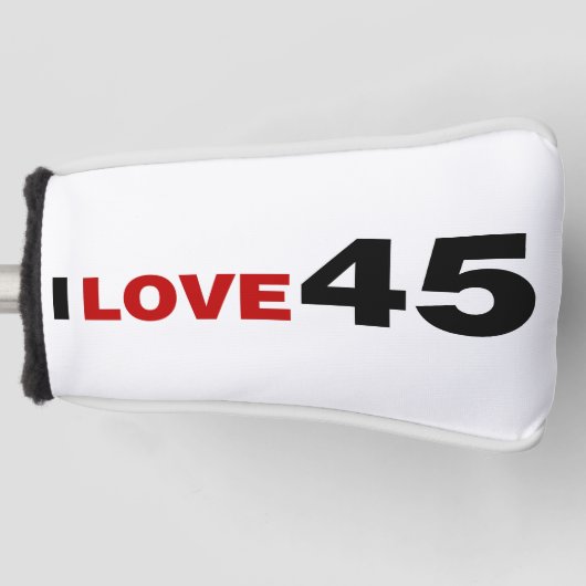 Couvre-club De Golf I Love 45 Golf Head Cover (Devant)