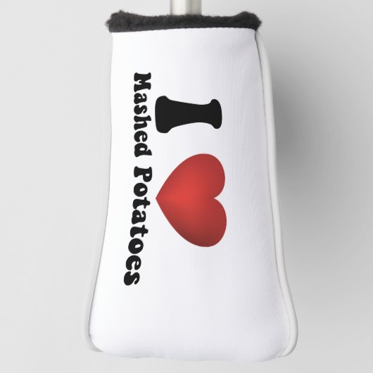 Couvre-club De Golf I Love Mashed Potatoes Thanksgiving Diner Cadeau (Tourné à 90°)