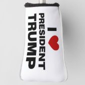 Couvre-club De Golf I Love Président Trump Heart (Tourné à 90°)