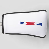 Couvre-club De Golf I Monogramme superposé sur le drapeau Union Jack (Devant)