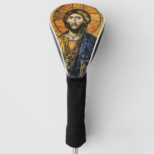 Couvre-club De Golf Icône byzantine de Jésus-Christ chrétien orthodoxe (Devant)