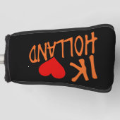 Couvre-club De Golf Ik Heart Holland ou sur papier (Devant)