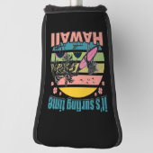 Couvre-club De Golf Il est temps de surfer - Hawaii (Tourné à 90°)