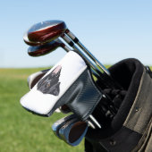 Couvre-club De Golf Illustration Black Labrador retraçant avec des sou (In Situ)