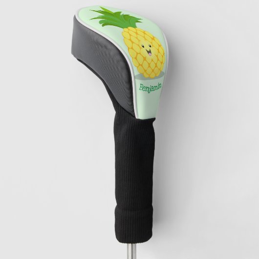 Couvre-club De Golf Illustration d'ananas mignon (Incliné)