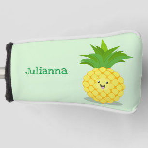 Couvre-club De Golf Illustration d'ananas mignon