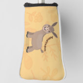 Couvre-club De Golf Illustration d'âne miniature joyeux (Tourné à 90°)