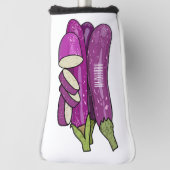 Couvre-club De Golf Illustration d'aubergine (Tourné à 90°)