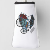 Couvre-club De Golf Illustration de cyclo-pousse (Tourné à 90°)